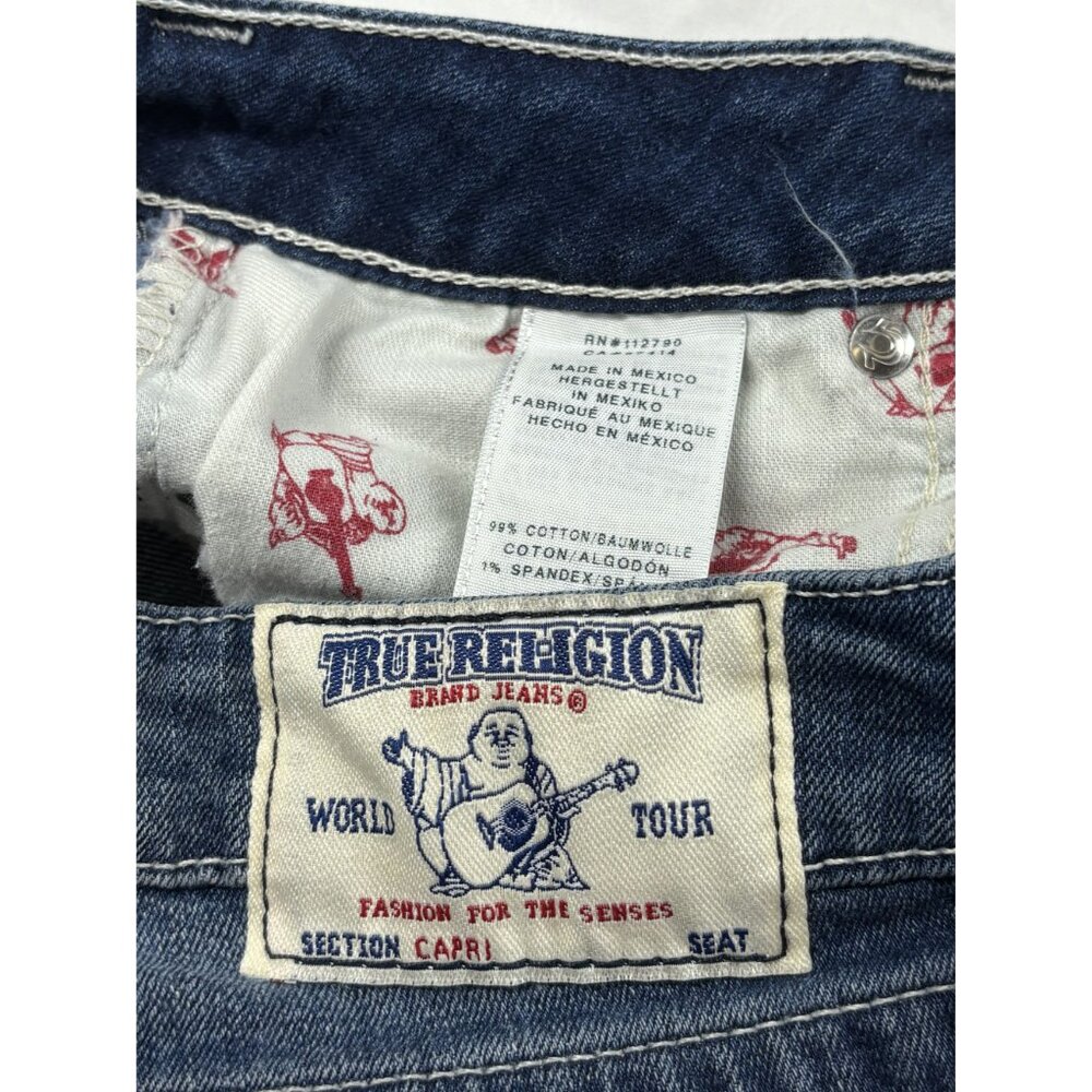 True Religion Women's Basic Rolled Capri Jeans Si… - image 4